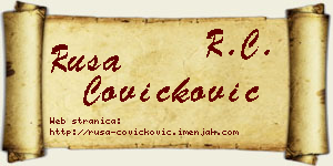 Rusa Čovičković vizit kartica